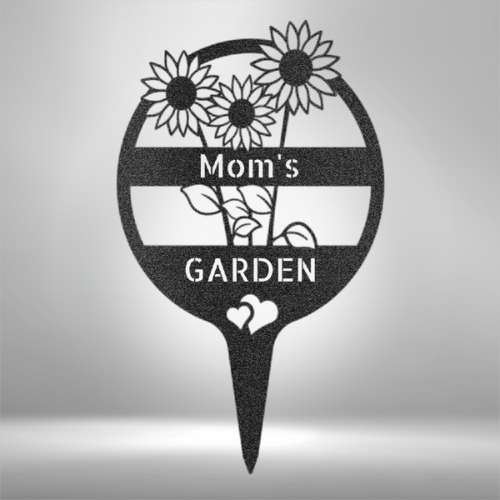 Flower Garden Stake Monogram