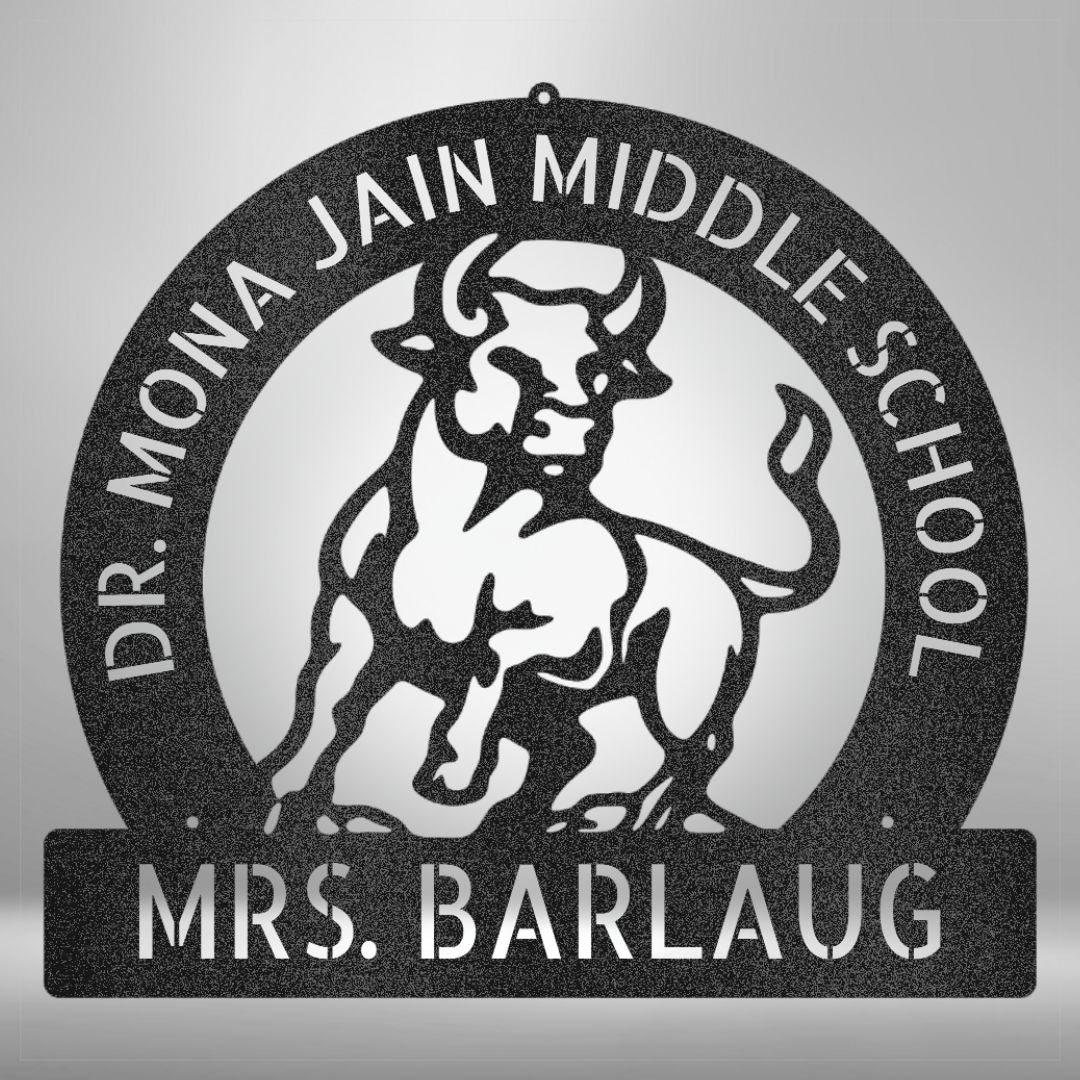 Dr. Mona Jain Middle School Classroom Sign