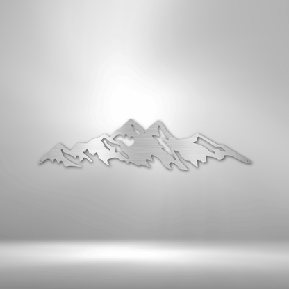 Mountain Ridge - Steel Sign