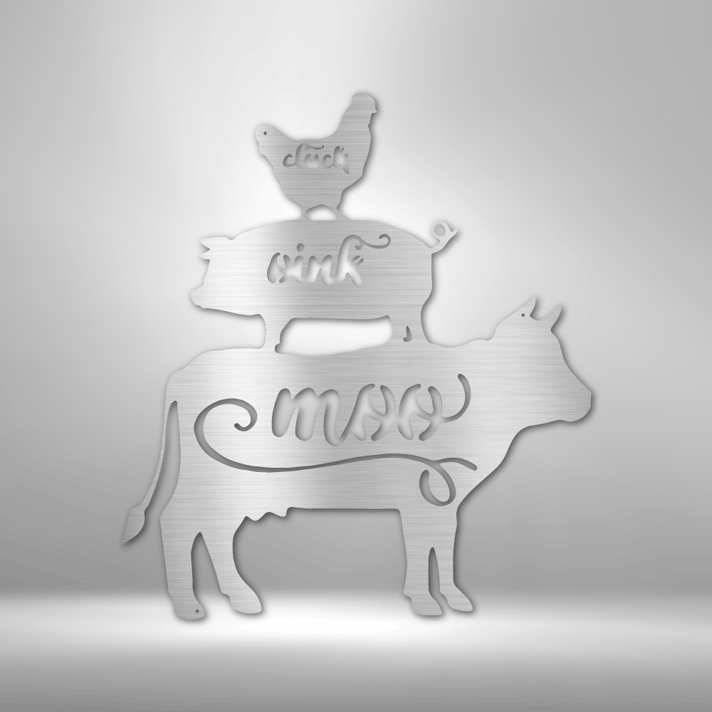 Farm Animals - Steel Sign