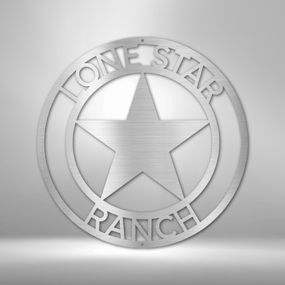 Country Star Monogram - Steel Sign