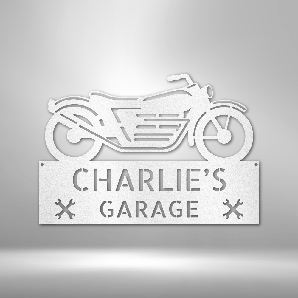 Motorcycle Adventure Monogram - Steel Sign