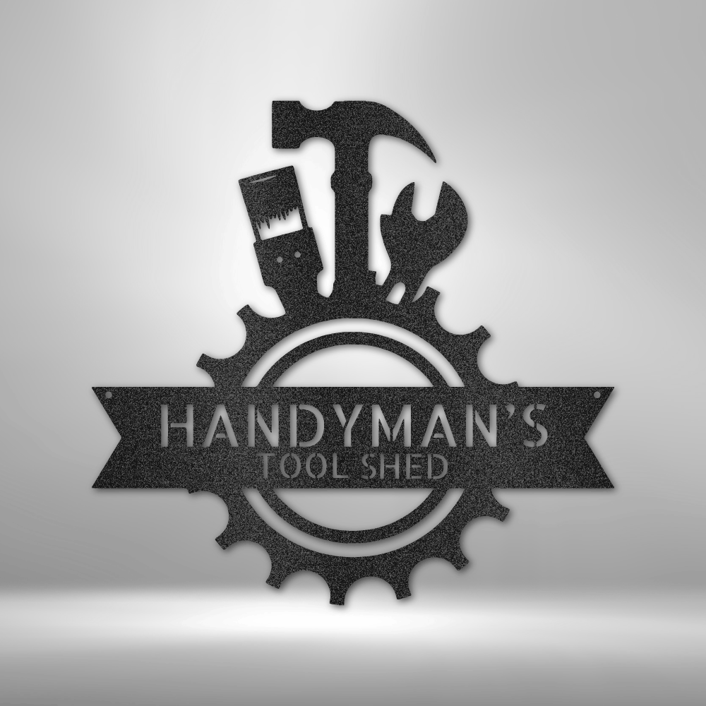 Handyman Shop Monogram - Steel Sign