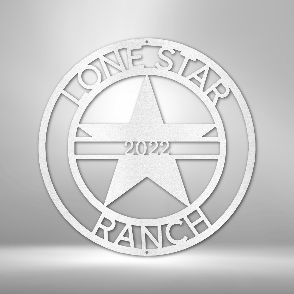LoneStar 1 Monogram - Steel Sign