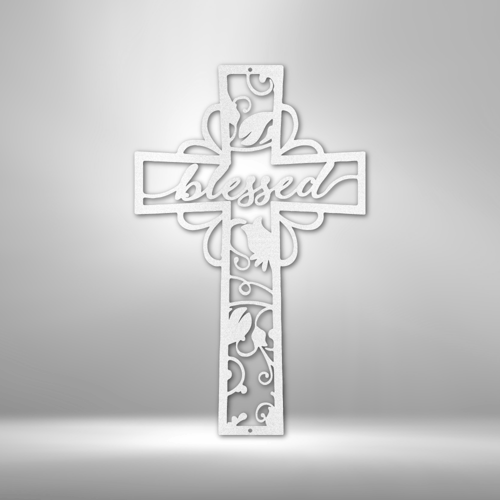 Blessed Cross - Steel Sign