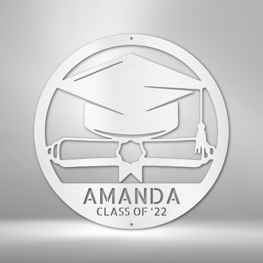 Diploma Monogram - Steel Sign