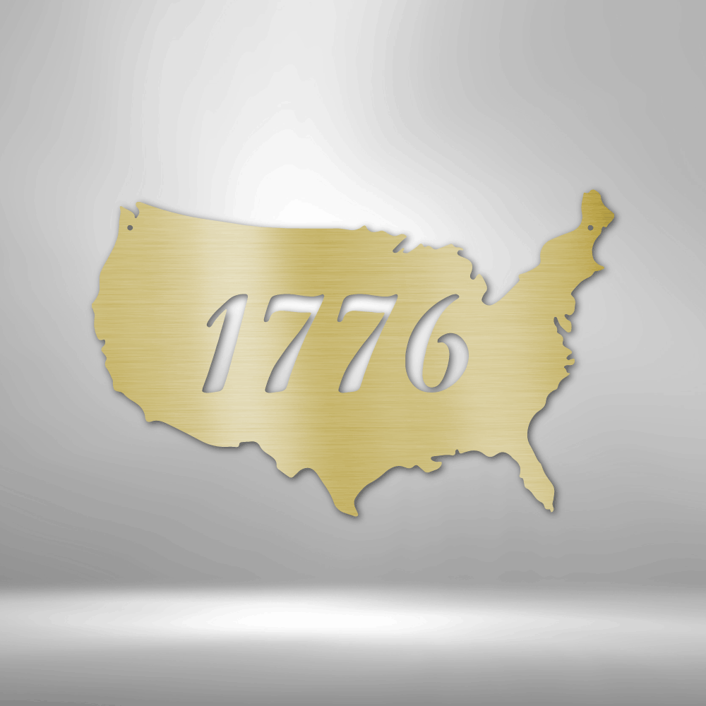 1776 -Steel Sign