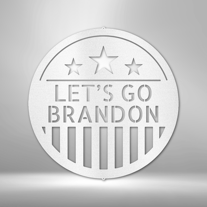 American Plaque Monogram - Steel Sign
