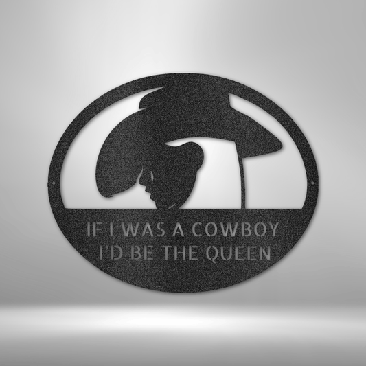 Custom Cowgirl - Metal Sign